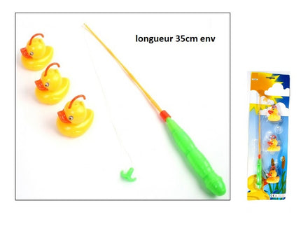 jeu de pêche aux canards 4pcs mix 35cm
