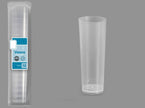 lot de 10 gobelets tube incassables transparents 22cl