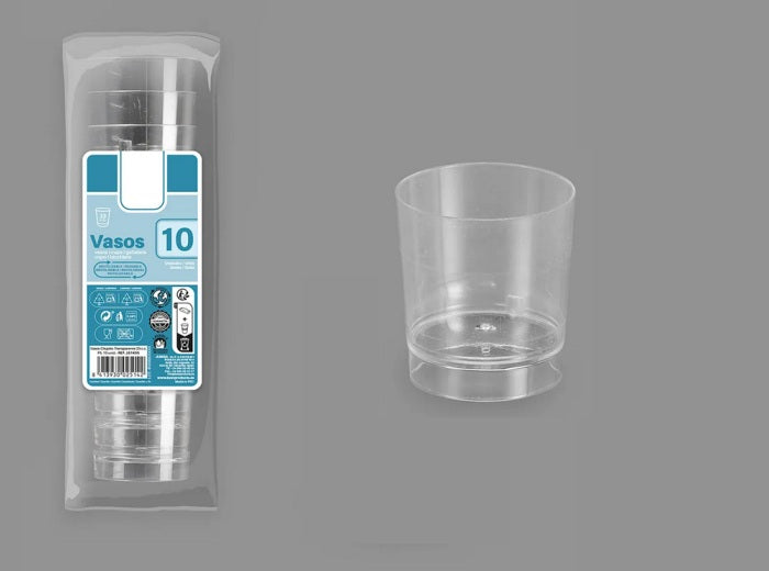 lot de 10 gobelets shooter réutilisables transparents 4cl