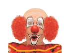 perruque clown chauve & cheveux rouges