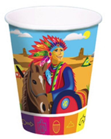 indien lot de 8 gobelets en carton