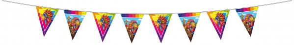 indien guirlande 15 fanions 10m