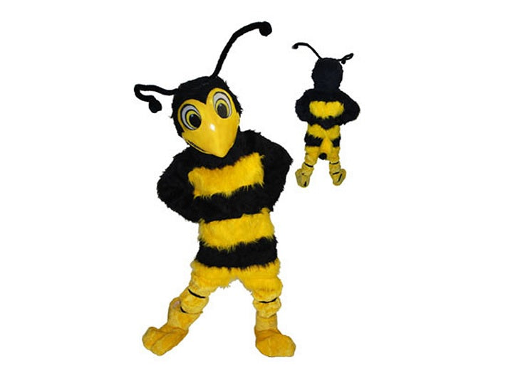 déguisement mascotte ventillée guêpe en peluche adulte