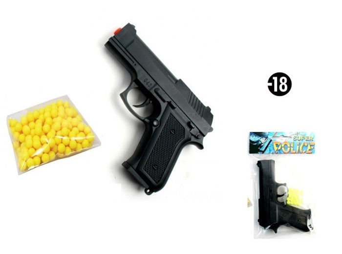 pistolet à billes 13cm et 18 billes