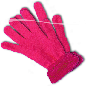 paire de gants pink neon fluo