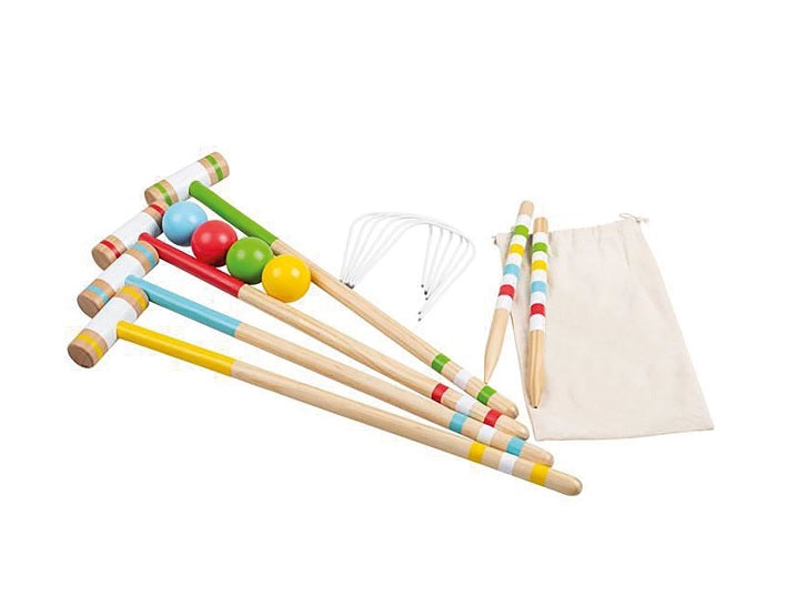 jeu de croquet en bois fsc 20pcs