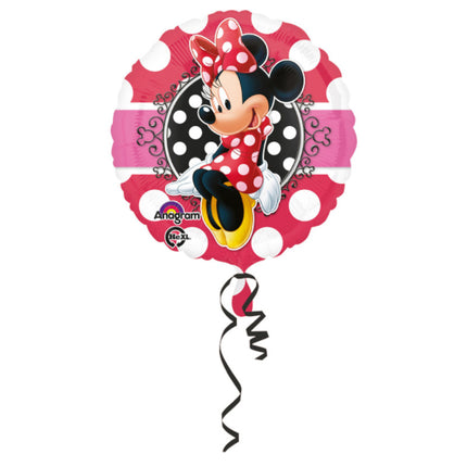 Ballon Aluminium Rond Minnie Portrait 18'' - Amscan