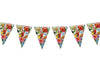 guirlande 10 fanions 27x19cm motif hawaï tahiti 3m