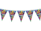 guirlande 10 fanions 30x20cm motif années 90''s forever 3m