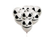 lot de 10 ballons de fête halloween motif fantôme blanc 30cm
