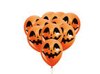 lot de 10 ballons de fête halloween motif citrouille orange 30cm