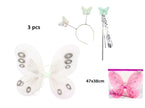 set ailes de fée papillon mix 3pcs