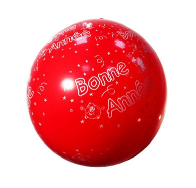 ballon géant bonne annee rouge 1m