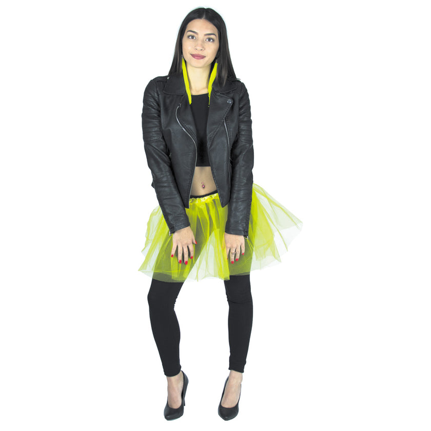 TUTU JAUNE FLUO 35CM