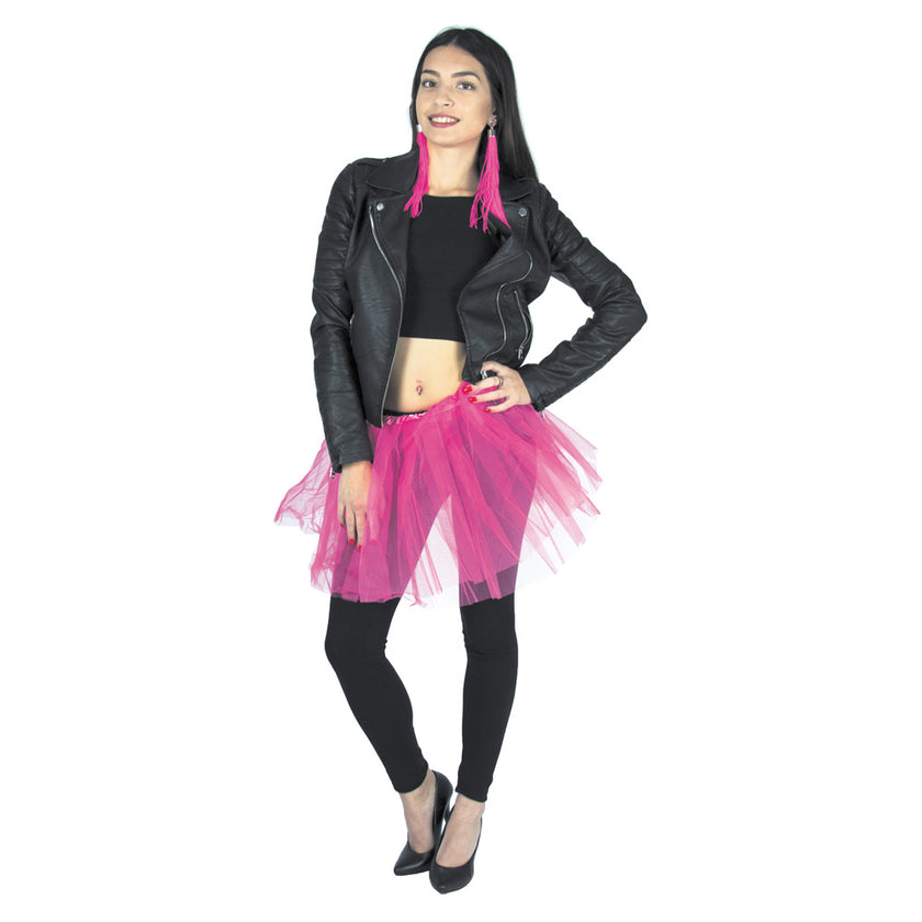 TUTU ROSE FLUO 35CM
