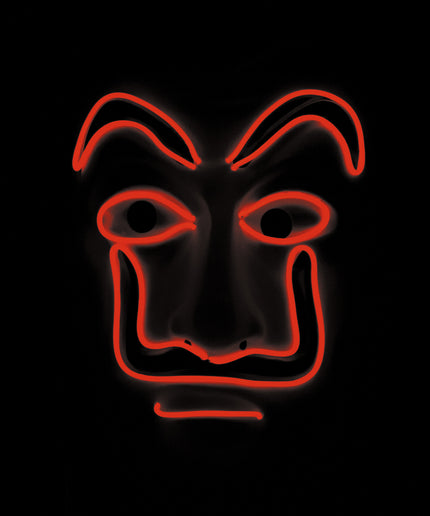 MASQUE BANDIT LED ROUGE