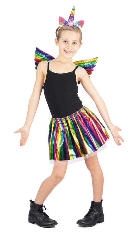 SET LICORNE RAINBOW ENFANT 3PCS