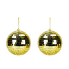 BOULE DISCO GOLD 10CM x2