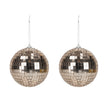 BOULE DISCO ROSE GOLD 10CM x2