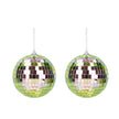 BOULE DISCO IRISEE 10CM x2