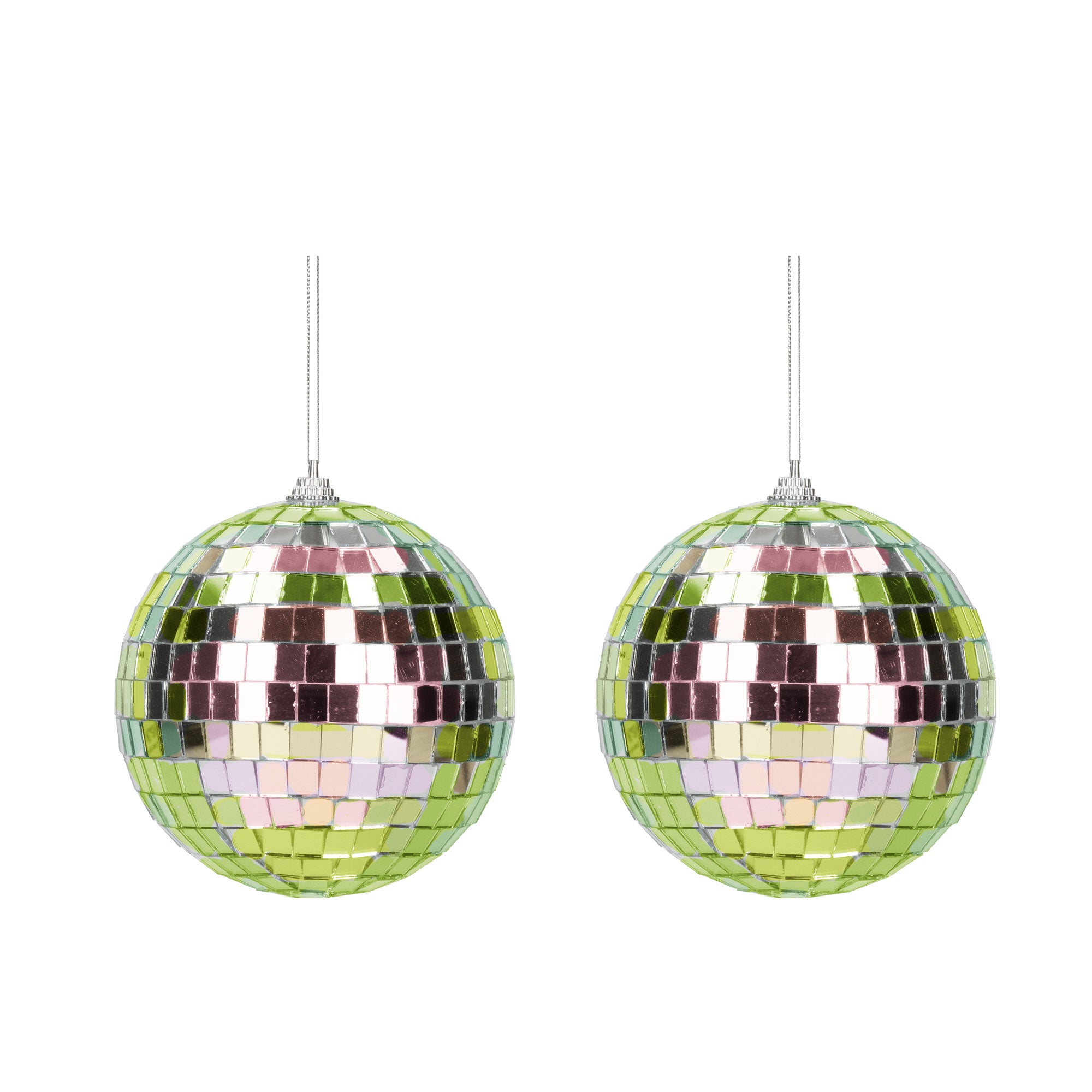 BOULE DISCO IRISEE 10CM x2