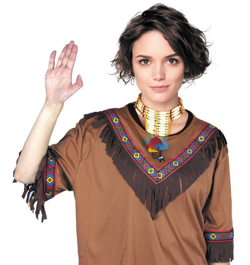 COLLIER INDIEN AVEC PLUMES