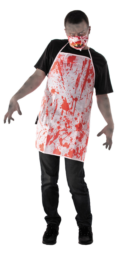 TABLIER BUTCHER ENSANGLANTE EN INTISSE