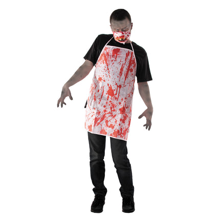 TABLIER BUTCHER ENSANGLANTE EN INTISSE