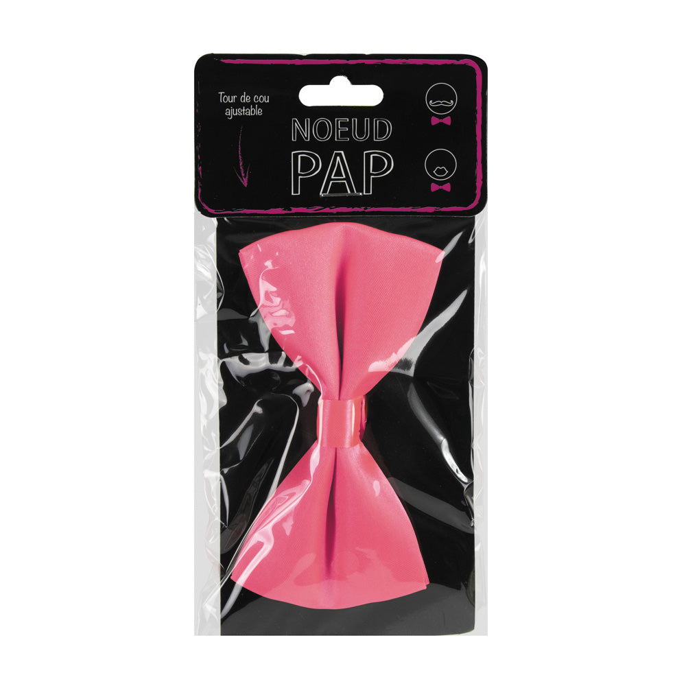 NOEUD PAPILLON ROSE FLUO