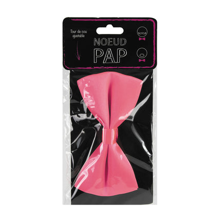 NOEUD PAPILLON ROSE FLUO