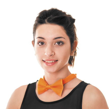 NOEUD PAPILLON ORANGE FLUO