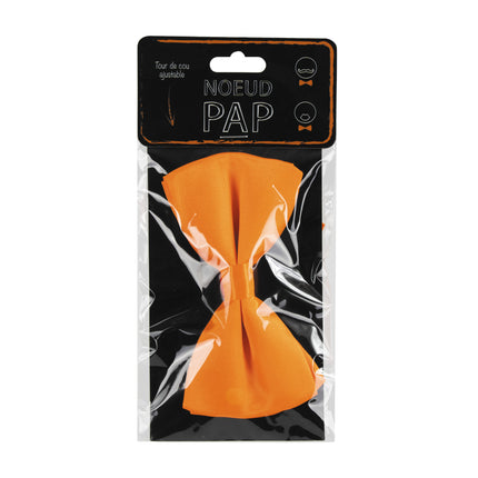 NOEUD PAPILLON ORANGE FLUO