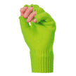 MITAINES TRICOT VERT FLUO