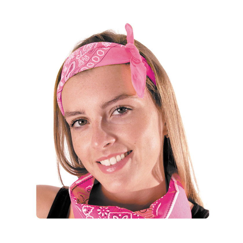 BANDANA NEON ROSE
