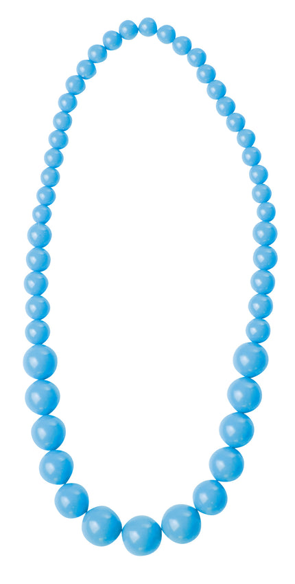 COLLIER PERLE NEON BLEU