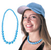 COLLIER PERLE NEON BLEU