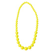 COLLIER PERLE NEON JAUNE