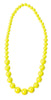 COLLIER PERLE NEON JAUNE