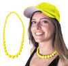 COLLIER PERLE NEON JAUNE