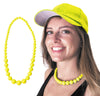 COLLIER PERLE NEON JAUNE