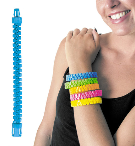 BRACELET ZIP BLEU