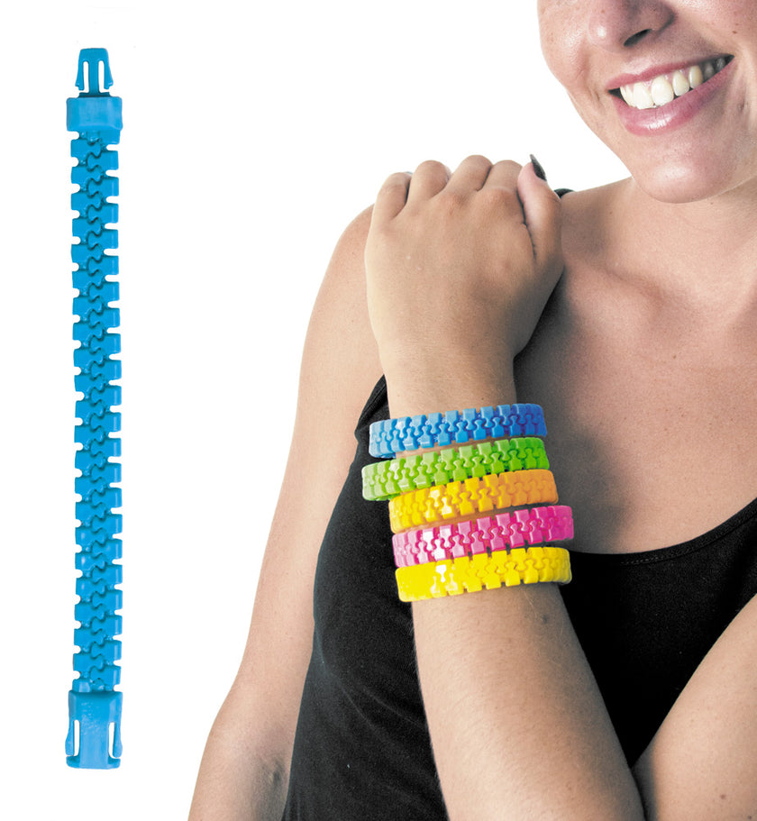 BRACELET ZIP BLEU