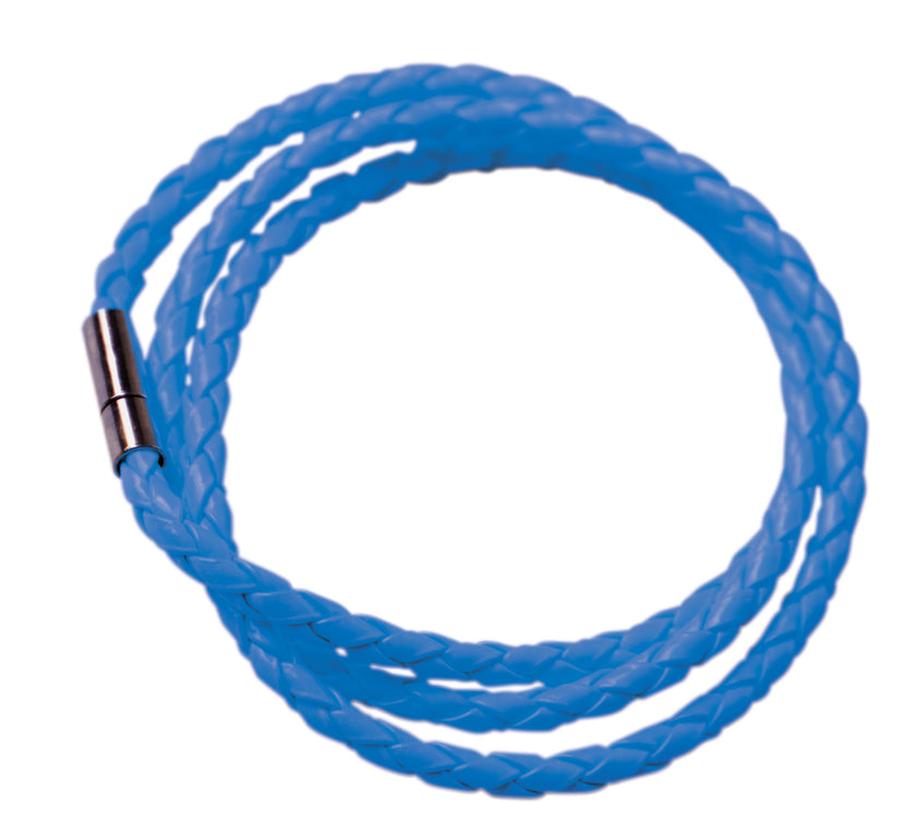 BRACELET TRESSE NEON BLEU