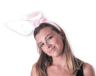 SERRE TETE LAPIN AVEC NOEUD ROSE