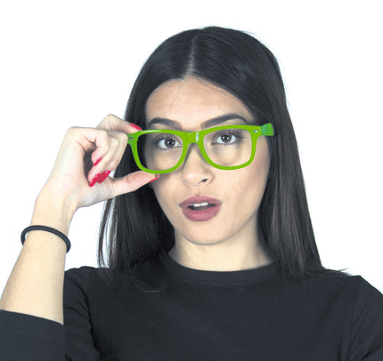 LUNETTES NEON VERTES SANS VERRE