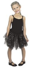 TUTU NOIR FEE AVEC ETOILES HOLOGRAMME 6-8 ANS