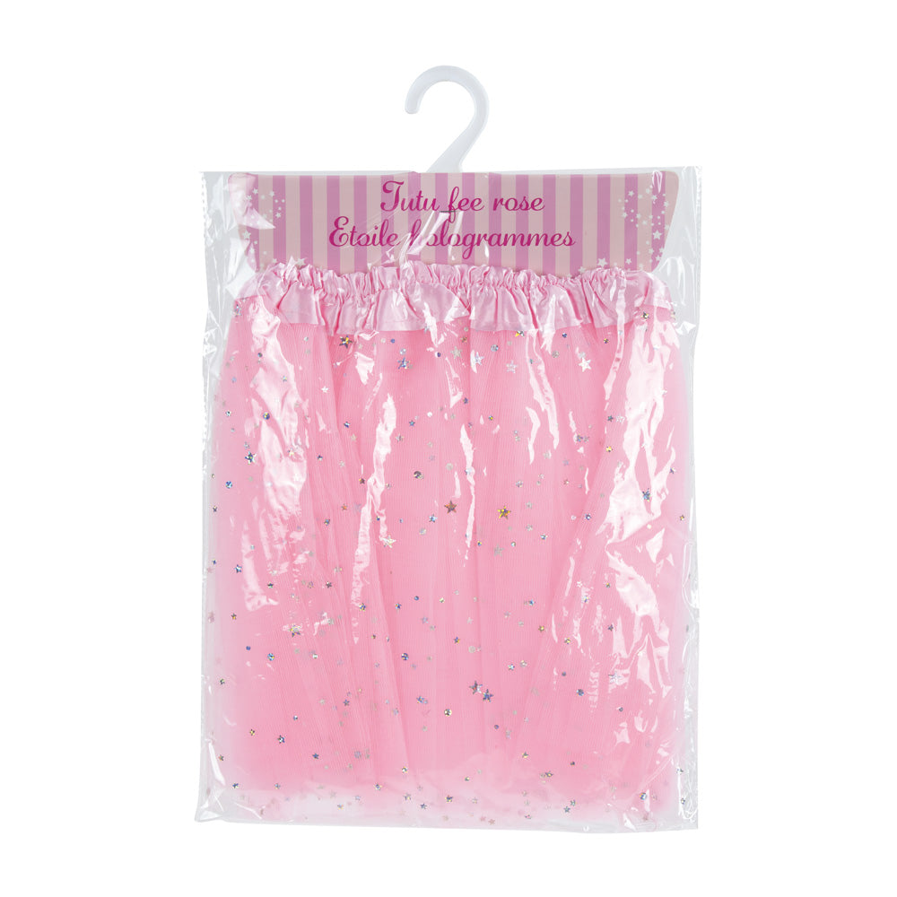 TUTU FEE ROSE AVEC ETOILES HOLOGRAMME 6-8 ANS