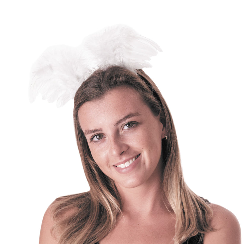 SERRE TETE AILES D'ANGE BLANCHES