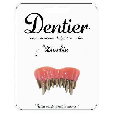 DENTIER ZOMBIE (nécessaire de fixation inclus)