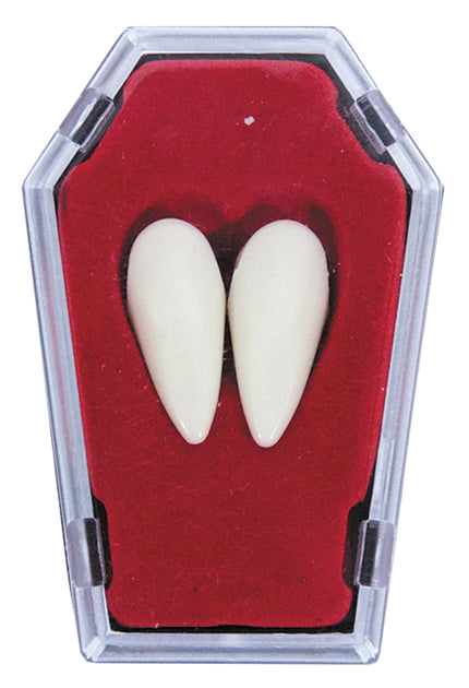 2 CANINES DE VAMPIRE DANS CERCUEIL (nécessaire de fixation inclus)